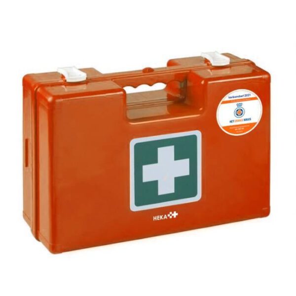 1443-vhm-bhv2021 Heka BHV verbandkoffer Medimulti 2021 Gevuld met wandhouder