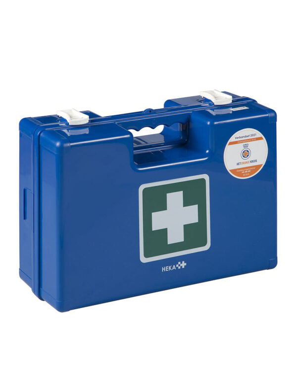 Heka Verbandkoffer BHV Medimulti HACCP 2021 – gevuld (incl. wandhouder)