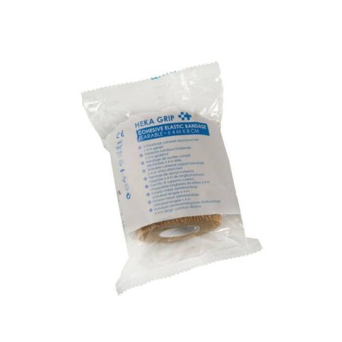 1484-wi-0672-heka-grip Cohesive zelfklevende steunzwachtel 400 x 8 cm. niet steriel