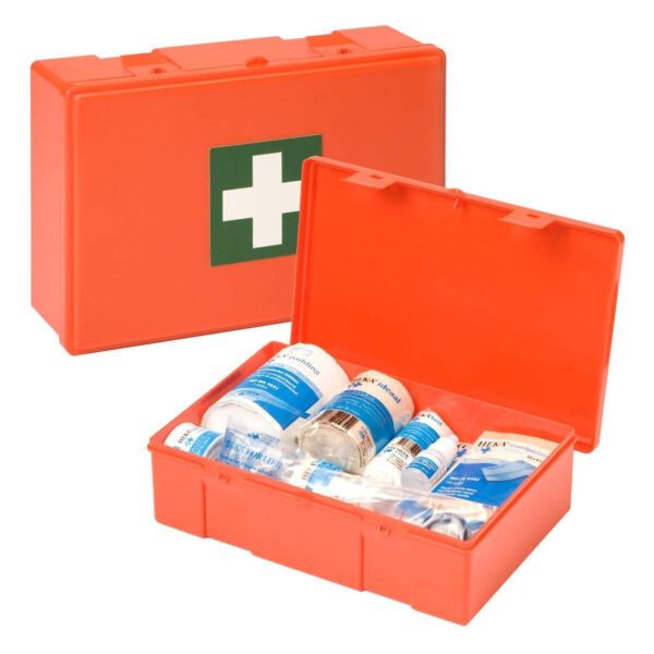 Verbandkoffer auto/gezin met wandhouder